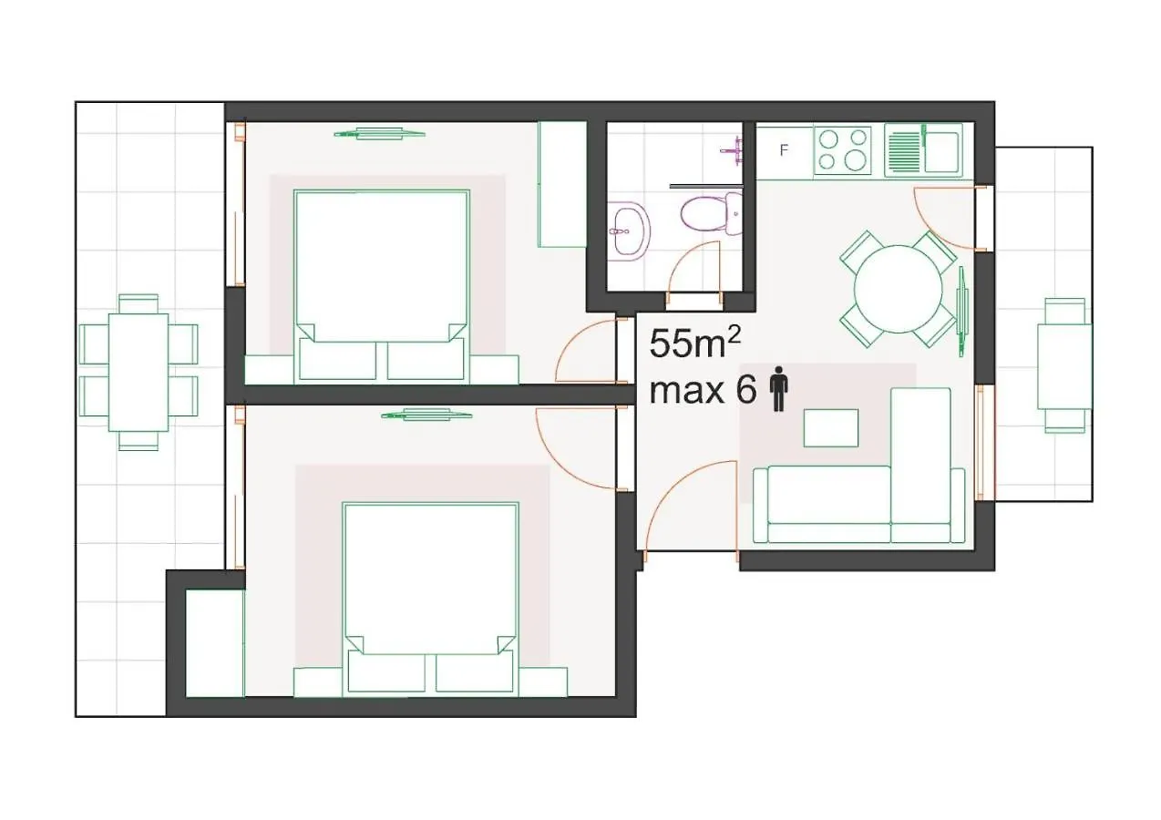 Mago Apartments Nea Kallikrateia 0*,  Görögország